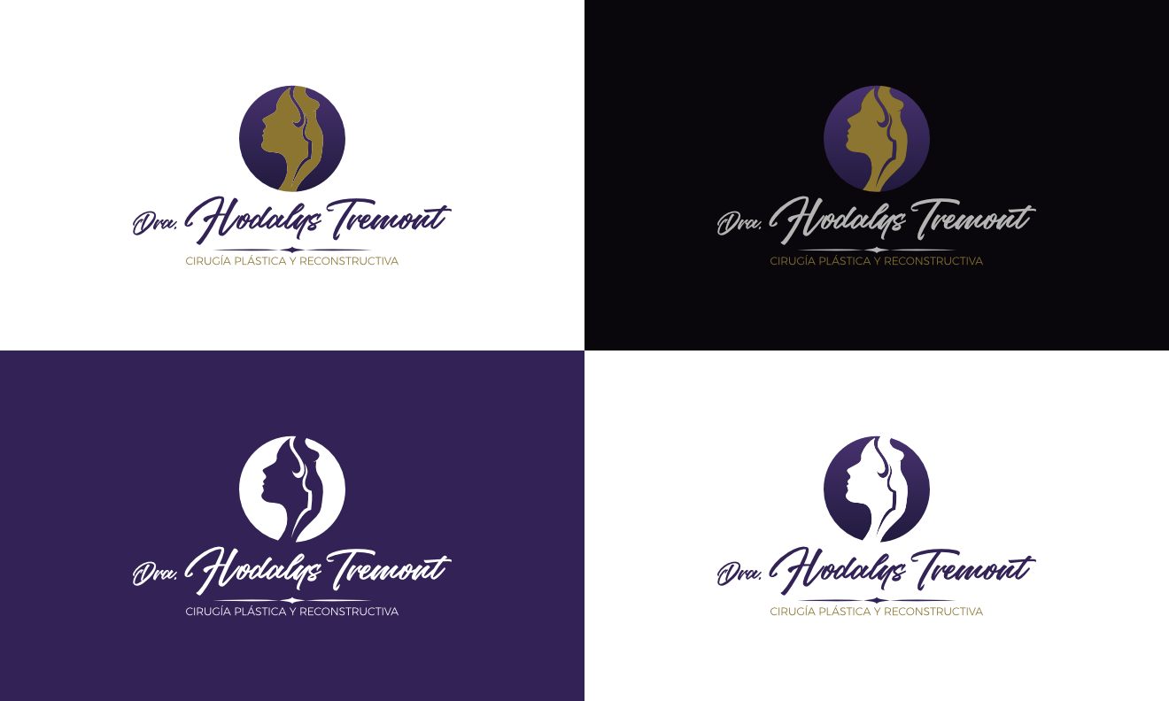 Dra. Hodaly Tremont - Logo - Versión principal y versiones alternativas.
