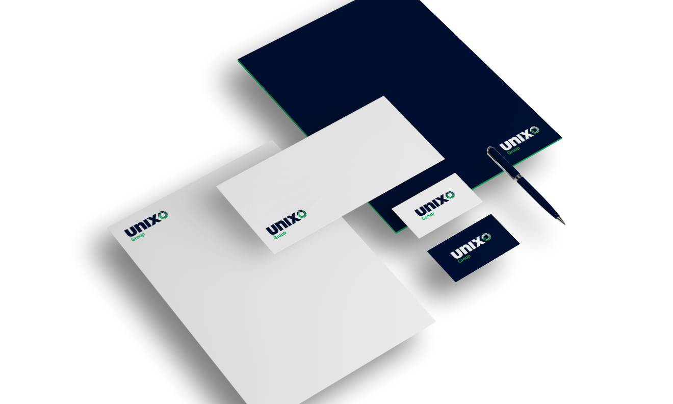 Unix Group - Diseño - Papelería.